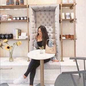 Prada Nylon Re-sedition 2005 Tessuto Saffian sholder bag in cammeo